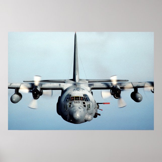 AC-130H Spectre Aircraft Poster (Front)