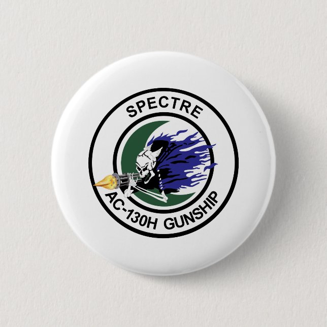 AC-130H Spectre Gunship.PNG 6 Cm Round Badge (Front)