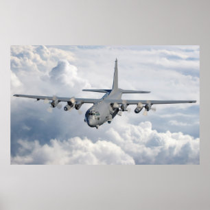 AC-130U Gunship Aircraft Poster