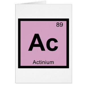 Ac - Actinium Chemistry Periodic Table Symbol