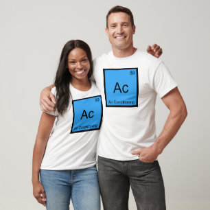 Ac - Air Conditioning Chemistry Element Symbol Tee