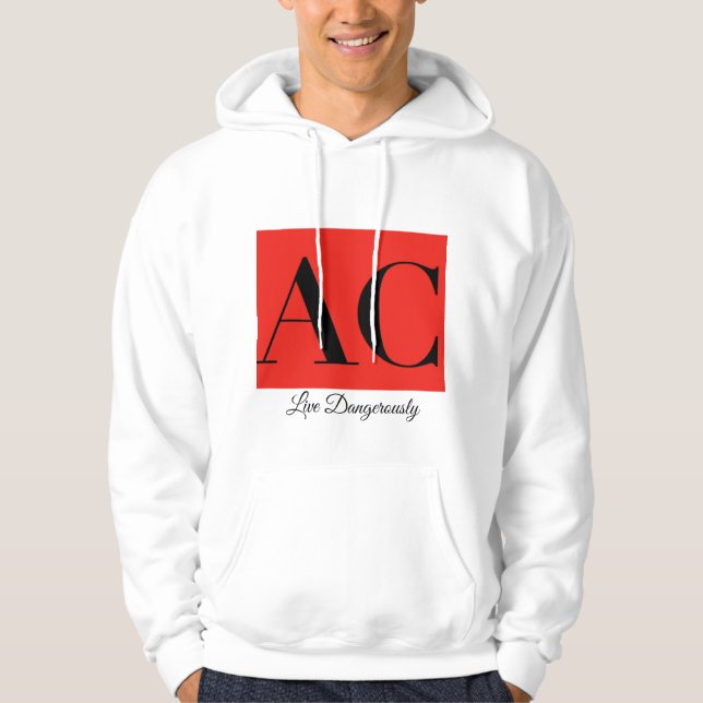 AC Clothing Logo and Motto Hooded Sweatshirt (Front)