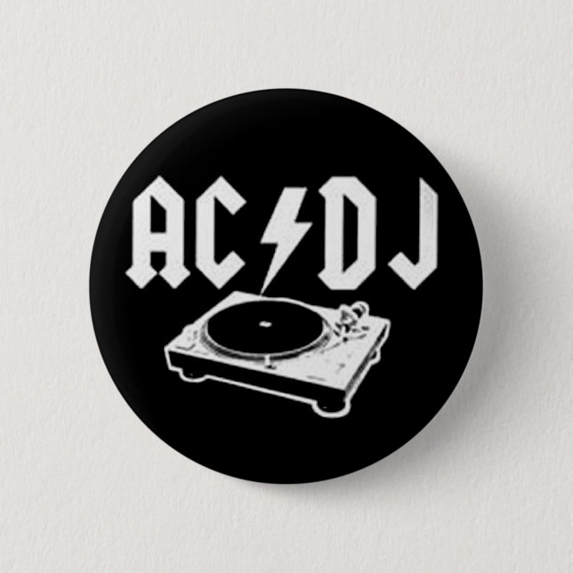 AC DJ 6 CM ROUND BADGE (Front)