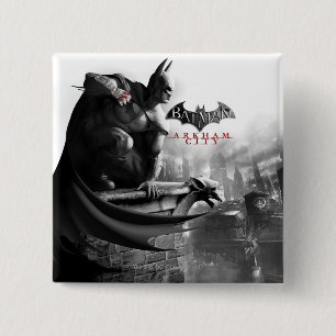 AC Poster - Batman Gargoyle Ledge 15 Cm Square Badge