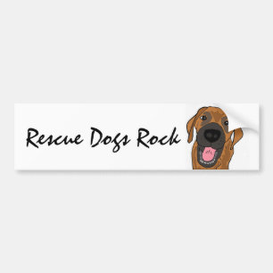 AC- Rescue Dogs Rock Bumper Sticker