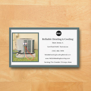 AC Unit Heating Cooling Hvac Business Card