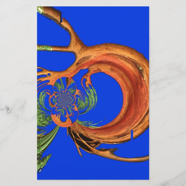 Acacia Circle Art Print Stationery (Front)