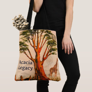 Acacia Legacy™: Acacia Tree   Giraffe Premium Mara Tote Bag