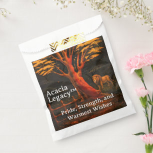 Acacia Legacy™: Gold Leaf Luxury African Pride Favour Bags