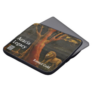 Acacia Legacy™: Golden Heritage Rooted Gold Mara Laptop Sleeve