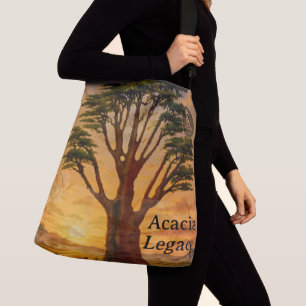Acacia Legacy™: Golden Savannah Luxury Nature Crossbody Bag