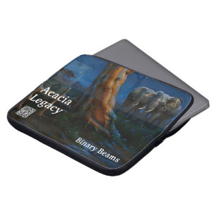 Acacia Legacy™: Moonlight Binary Beams Mara safa Laptop Sleeve