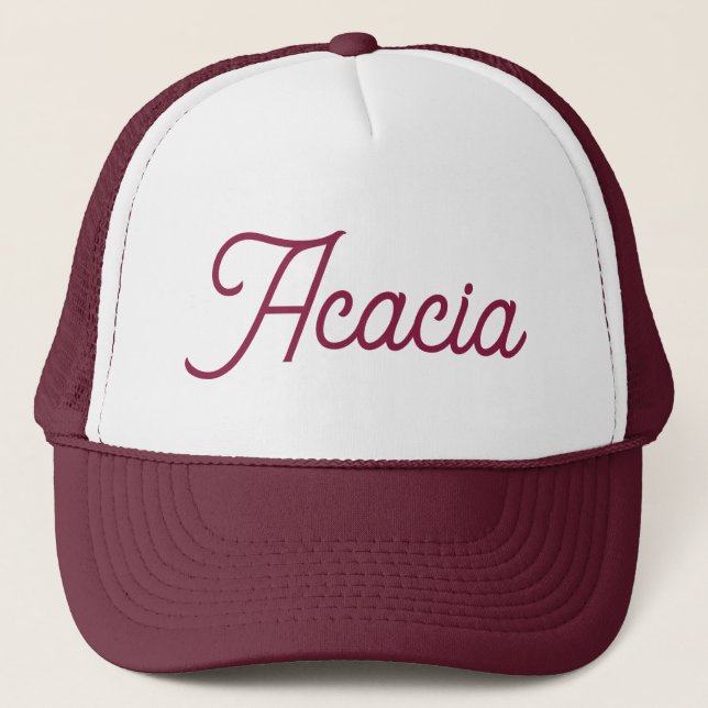 Acacia Name Hat Girl Classic Custom Name Cap (Front)