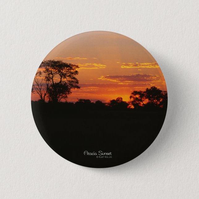 Acacia Sunset 6 Cm Round Badge (Front)