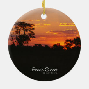 Acacia Sunset Ceramic Tree Decoration