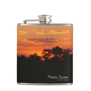 Acacia Sunset Hip Flask