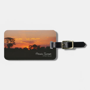 Acacia Sunset Luggage Tag