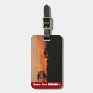 Acacia Sunset Luggage Tag