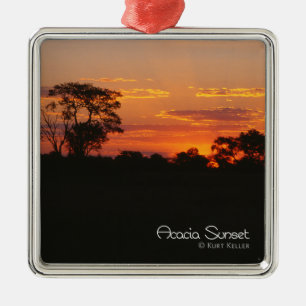 Acacia Sunset Metal Tree Decoration