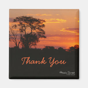 Acacia Sunset Thank You Magnet