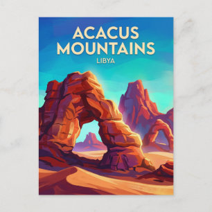 Acacus Mountains, Tadrart Acacus Libya Postcard