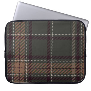 Academia Green Plaid Laptop Sleeve