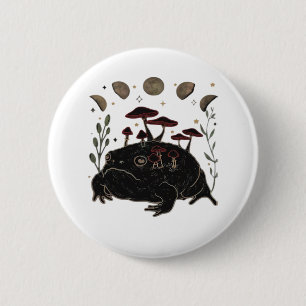Academia Moon Witchy Goblincore Aesthetic Frog Cla 6 Cm Round Badge