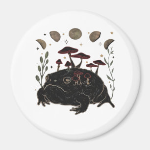 Academia Moon Witchy Goblincore Aesthetic Frog Cla Magnet