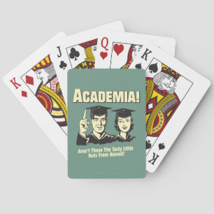 Academia: Tasty Nuts From Hawaii Playing Cards