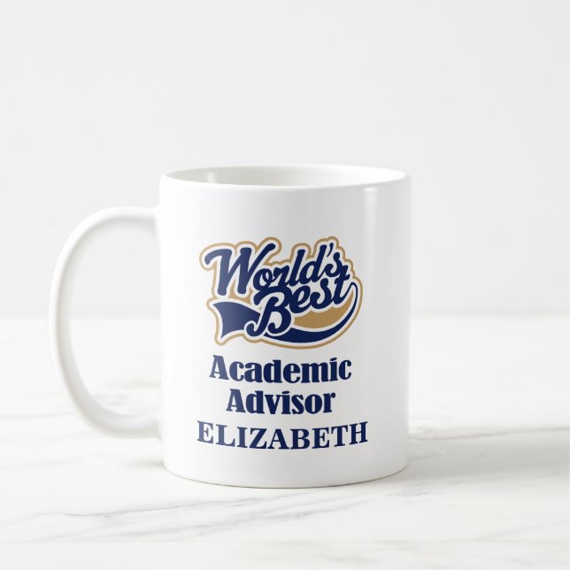 Academic Advisor Personalised Mug Gift (Left)