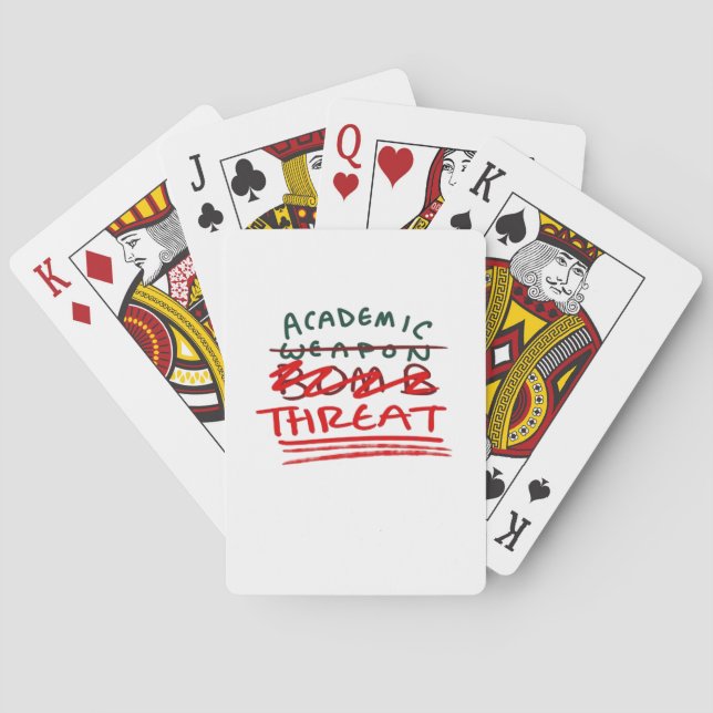 Academic Bomb Classic Playing Cards (Back)