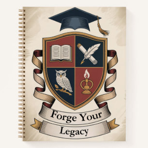 Academic Crest Builder   Customisable Collegiate Notebook