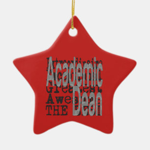 Academic Dean Extraordinaire Ceramic Tree Decoration