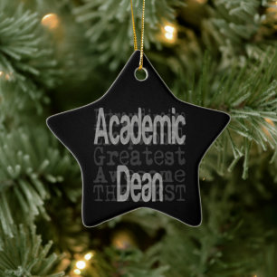 Academic Dean Extraordinaire Ceramic Tree Decoration