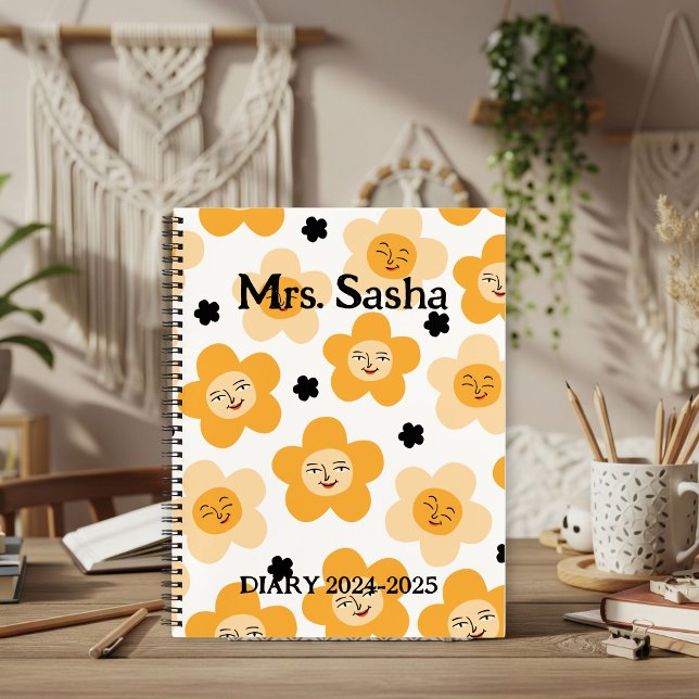 Academic Diary 2024-2025 Customized /Teacher retro Notebook (Creator Uploaded)