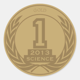 Academic Gold Medal Classic Round Sticker