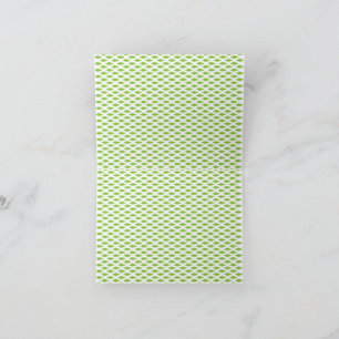Academic Green Pattern for Success Thank You Card