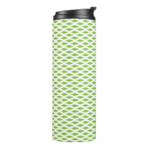 Academic Green Pattern for Success Thermal Tumbler