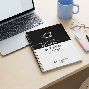 Academic Survival Notes – Funny Student Study Note Notebook