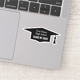 Academic tassel cap logo graduation class vinyl