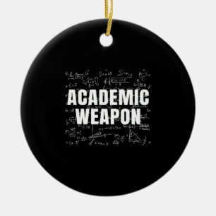 Academic Weapon - Inspirational Classic - Back to Ceramic Tree Decoration