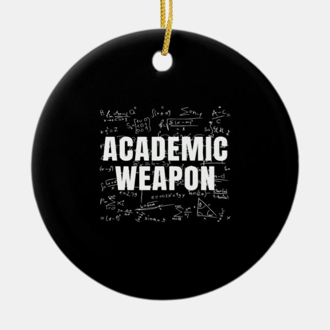 Academic Weapon - Inspirational Classic - Back to  Ceramic Tree Decoration (Front)