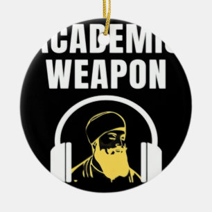Academic Weapon - Inspirational Classic Funny Ceramic Tree Decoration