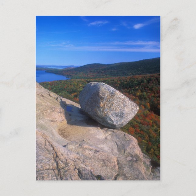 Acadia Bubble Rock Postcard (Front)