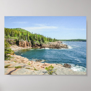 Acadia Gorgeous Rocky Coastline in Maine Poster
