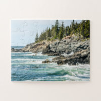 Acadia Maine Ocean Waves Oversized