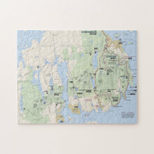 Acadia map puzzle