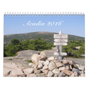 Acadia National Park 2016 Calendar