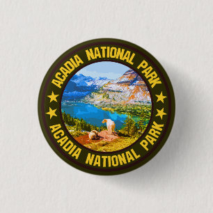 Acadia National Park                               3 Cm Round Badge