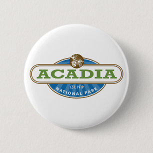 Acadia National Park 6 Cm Round Badge